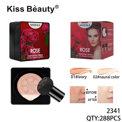 Base de Maquillaje Cushion BB Cream Rose Angeala Kiss Bèauty - Chuys Beautys | Chuy's Beautys