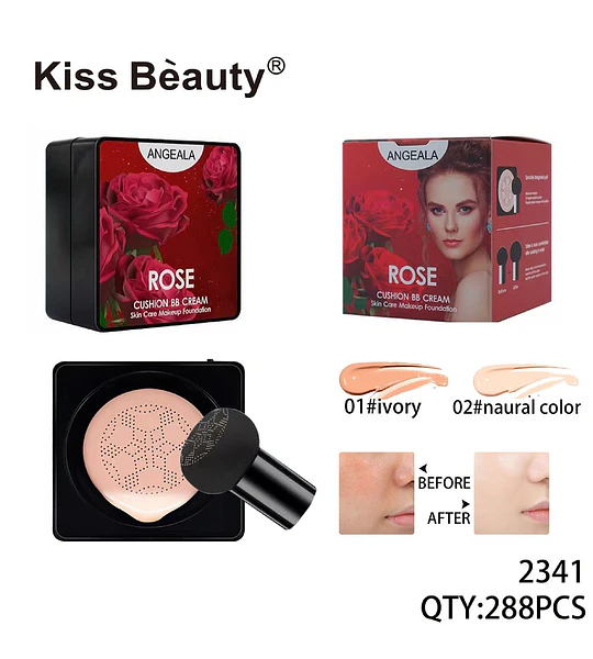 Base de Maquillaje Cushion BB Cream Rose Angeala Kiss Bèauty