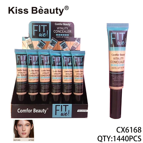 Corrector de Vitalidad Kiss Beauty FIT we! Larga Duración 36H - Chuys Beautys | Chuy's Beautys