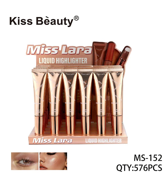 Iluminador Líquido Golden Glow Miss Lara de Kiss Beauty