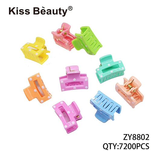 Mini pinzas para el cabello con lunares en colores pastel Kiss Bèauty - Chuys Beautys | Chuy's Beautys