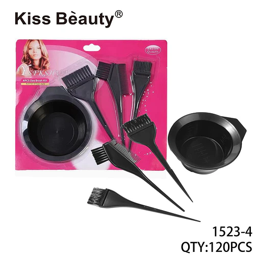 Kit de herramientas para teñir cabello Kiss Bèauty de 4 piezas - Chuys Beautys | Chuy's Beautys