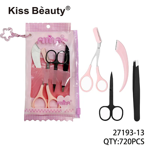 Set de Herramientas de Belleza Kiss Beauty para Cuidado de Cejas y Pestañas - Chuys Beautys | Chuy's Beautys