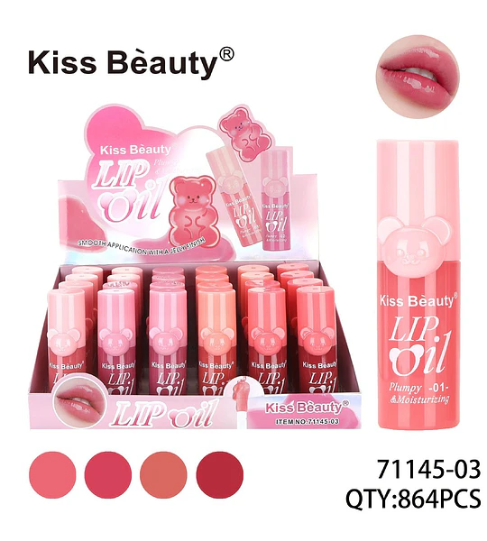 Aceite Labial Voluminizador e Hidratante Kiss Beauty Gummy Bear
