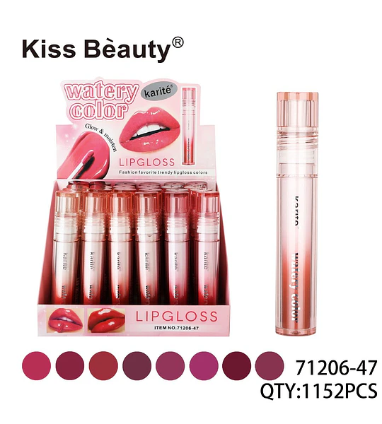Brillo Labial Watery Color Glow & Moisten Kiss Bèauty
