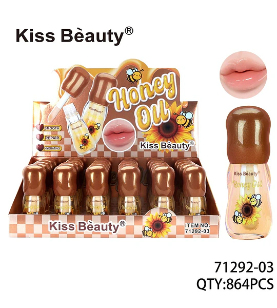 Aceite Labial Hidratante y Reparador Honey Oil Kiss Bèauty