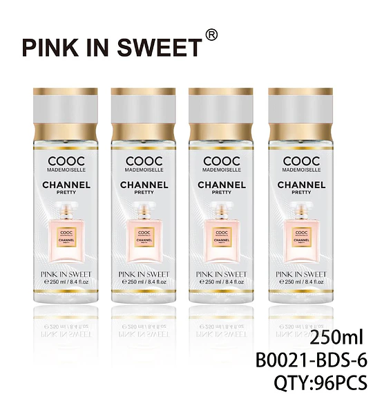 Fragancia Corporal Pink In Sweet COOC Mademoiselle Pretty 250ml