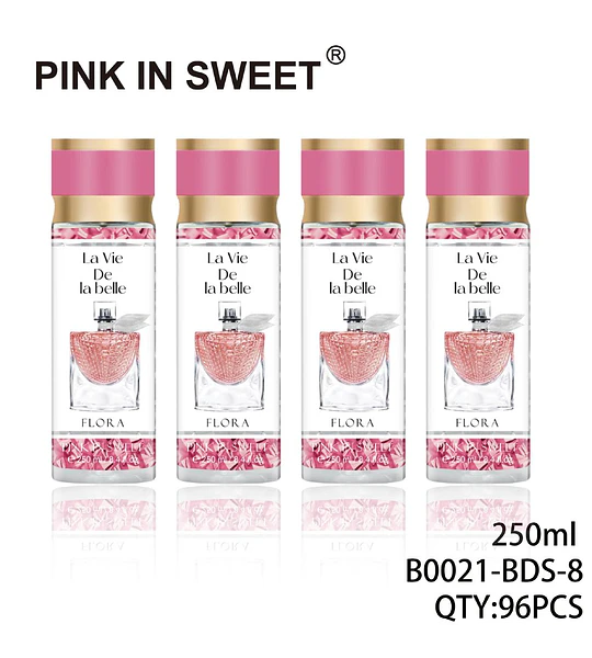 Fragancia Corporal Floral La Vie De La Belle Pink In Sweet 250ml