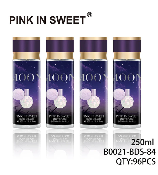 Body Splash PINK IN SWEET MOON con aroma nocturno y dulce 250ml