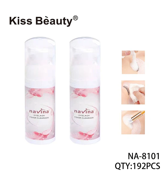 Limpiador de pestañas en espuma Navina para extensiones y naturales