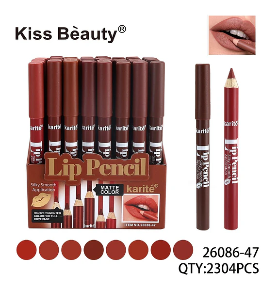 Delineador de Labios Mate Kiss Beauty con Aplicación Suave y Sedosa
