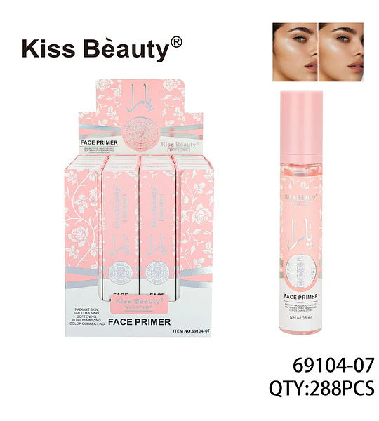 Primer Facial Kiss Beauty Skin Clinic para Piel Radiante y Suave