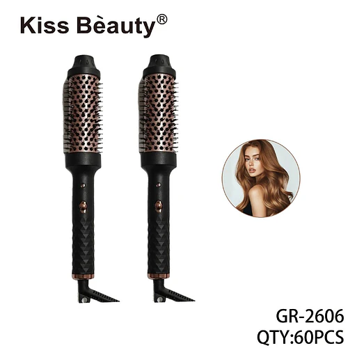 Cepillo Moldeador de Aire Caliente con Barril Cerámico Kiss Bèauty - Chuys Beautys | Chuy's Beautys