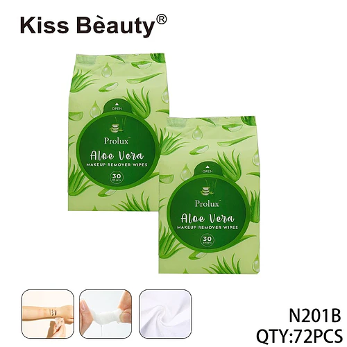 Toallitas Desmaquillantes Prolux Aloe Vera Kiss Bèauty 30 Hojas - Chuys Beautys | Chuy's Beautys