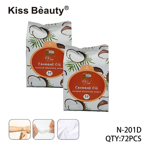 Toallitas Desmaquillantes con Aceite de Coco Kiss Bèauty, 30 Hojas - Chuys Beautys | Chuy's Beautys