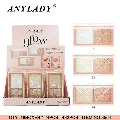 ANYLADY Glow Paleta Iluminadora Multicromática de Alto Brillo - Chuys Beautys | Chuy's Beautys