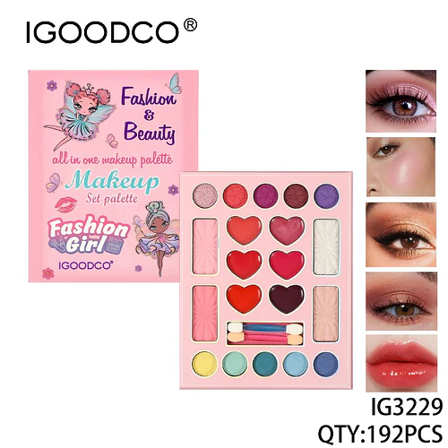 Paleta de Maquillaje Completa IGOODCO Fashion & Beauty para Niñas - Chuys Beautys | Chuy's Beautys