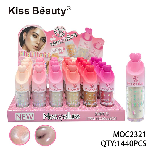 Iluminador líquido de brillo intenso Mocallure para rostro y cuerpo - Chuys Beautys | Chuy's Beautys