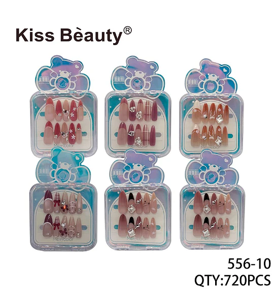 Uñas Postizas Adhesivas Kiss Bèauty Variedad de Diseños Elegantes y Modernos