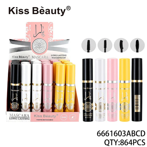 Máscara de Pestañas Kiss Beauty Larga Duración y Resistente al Agua - Chuys Beautys | Chuy's Beautys