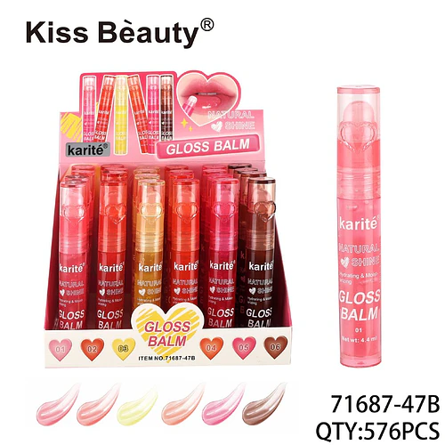 Bálsamo labial hidratante con brillo natural Karité Kiss Beauty - Chuys Beautys | Chuy's Beautys