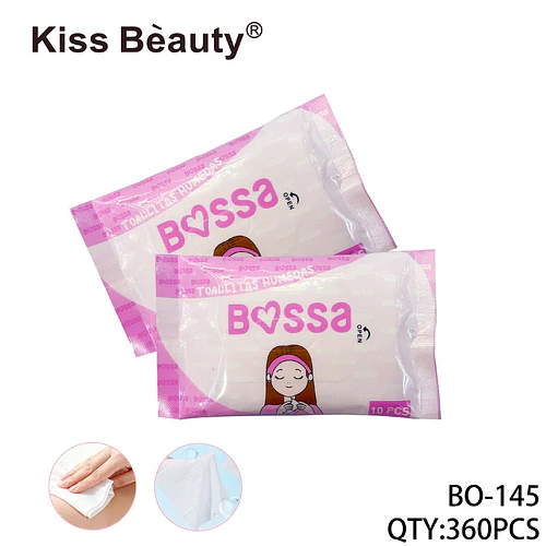 Toallitas Húmedas Refrescantes Kiss Beauty Bossa para Limpieza Facial - Chuys Beautys | Chuy's Beautys