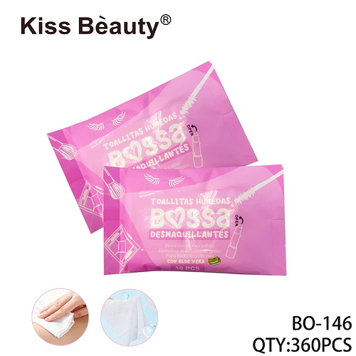 Toallitas Húmedas Desmaquillantes con Aloe Vera Kiss Bèauty - Chuys Beautys | Chuy's Beautys