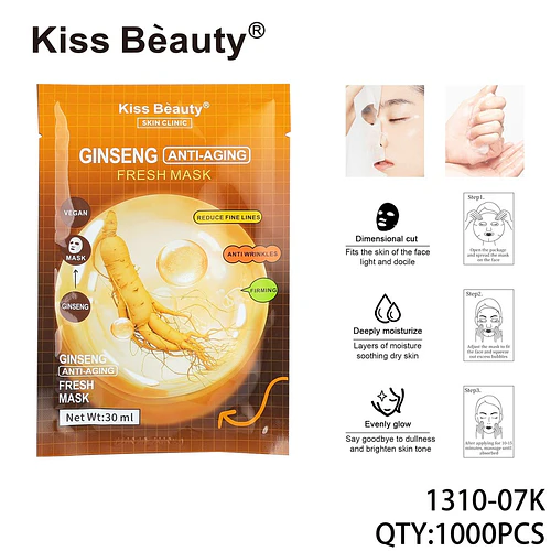 Mascarilla facial antiedad de Ginseng Kiss Beauty 30ml - Chuys Beautys | Chuy's Beautys