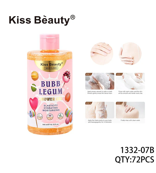 Gel de Ducha Hidratante y Antioxidante Kiss Bèauty Bubb Legum