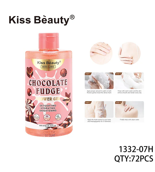 Gel de Ducha Chocolate Fudge Detoxificante Kiss Beauty Skin Clinic