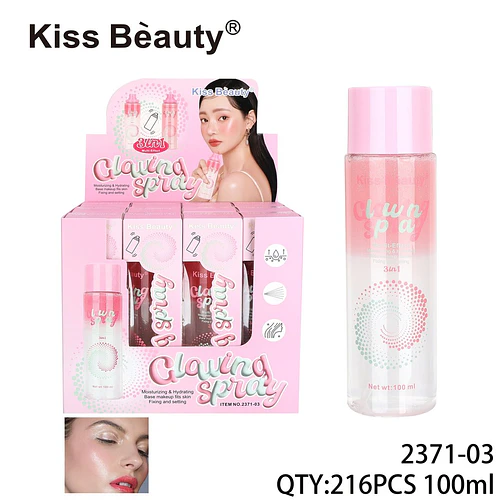 Spray Fijador e Hidratante 3 en 1 Kiss Beauty Clawing para Maquillaje - Chuys Beautys | Chuy's Beautys