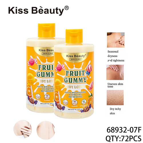Loción Corporal Aclarante Hidratante Refrescante Kiss Beauty Fruit Gummy - Chuys Beautys | Chuy's Beautys