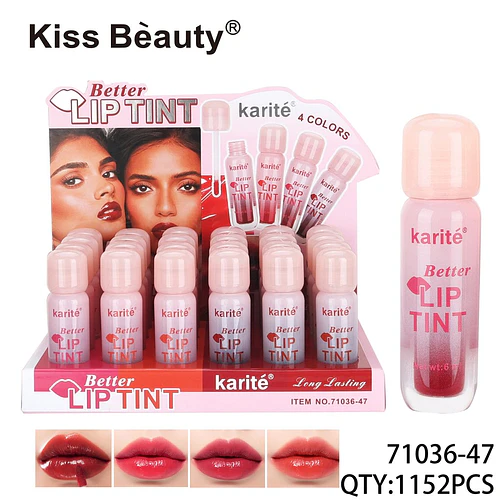 Tinta de Labios Kiss Beauty Karité Better Lip Tint Larga Duración 4 Tonos - Chuys Beautys | Chuy's Beautys