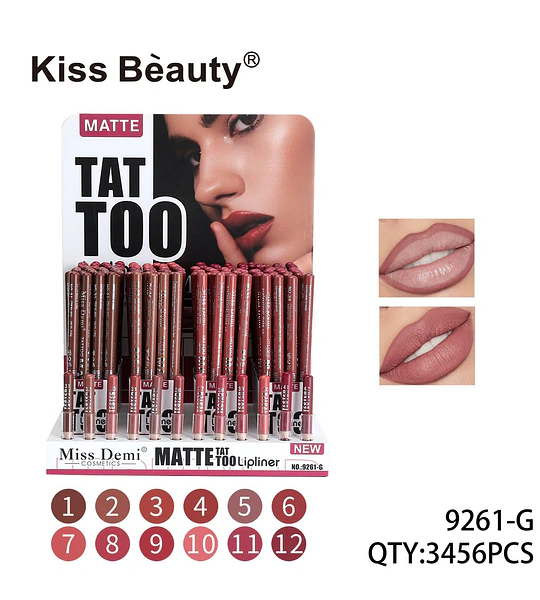 Delineador de Labios Matte Tattoo Kiss Beauty Miss Demi