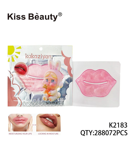 Mascarilla Labial Hidratante con Colágeno Kiss Beauty