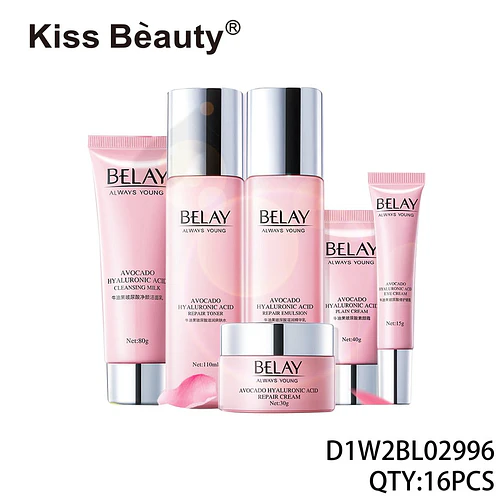 Set de Cuidado Facial Reparador Belay con Aguacate y Ácido Hialurónico - Chuys Beautys | Chuy's Beautys