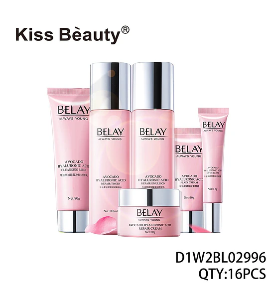 Set de Cuidado Facial Reparador Belay con Aguacate y Ácido Hialurónico