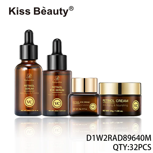 Kit de Skincare Facial Anti-Edad con Retinol y Vitamina C Kiss Beauty - Chuys Beautys | Chuy's Beautys