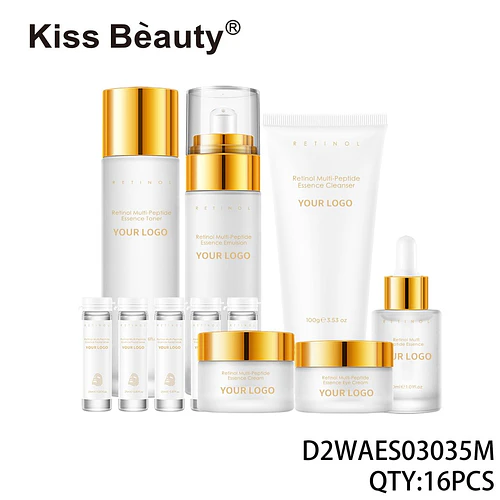 Set completo de cuidado facial Kiss Bèauty Retinol Multi-Peptide para una piel rejuvenecida - Chuys Beautys | Chuy's Beautys