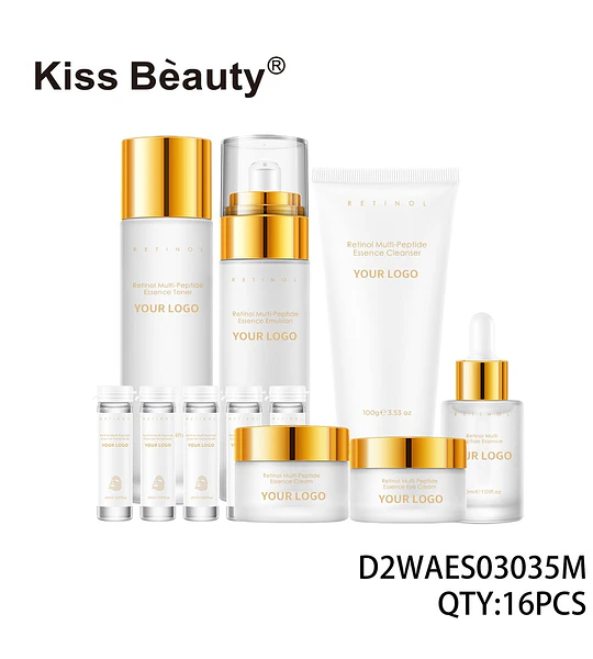 Set completo de cuidado facial Kiss Bèauty Retinol Multi-Peptide para una piel rejuvenecida