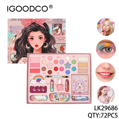 Set de Maquillaje Completo Infantil IGOODCO con Accesorios de Fantasía - Chuys Beautys | Chuy's Beautys