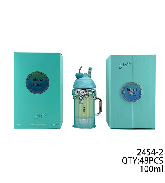 Perfume Island Bliss Delights Eau de Parfum con diseño de batido de cereza 100ml