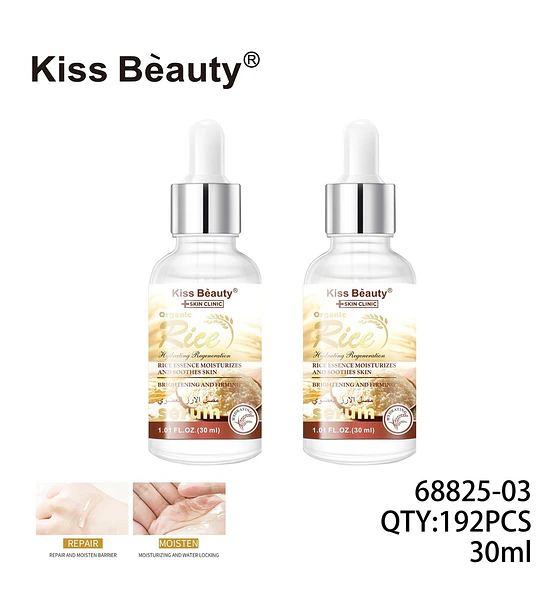 Serum facial hidratante y regenerador de arroz Kiss Beauty