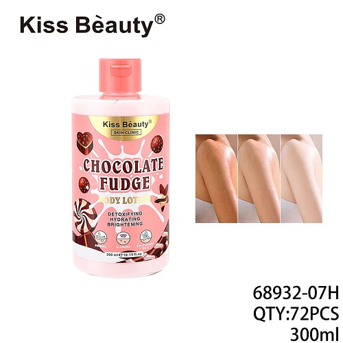 Loción Corporal Kiss Bèauty Chocolate Fudge Detoxificante e Iluminadora 300ml - Chuys Beautys | Chuy's Beautys