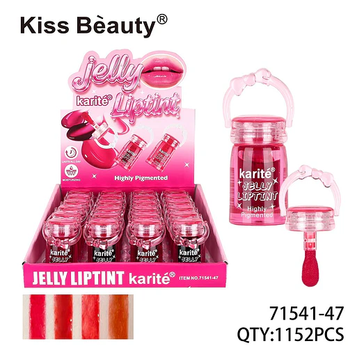 Tinta de Labios Efecto Jelly Altamente Pigmentada Kiss Bèauty Karité - Chuys Beautys | Chuy's Beautys