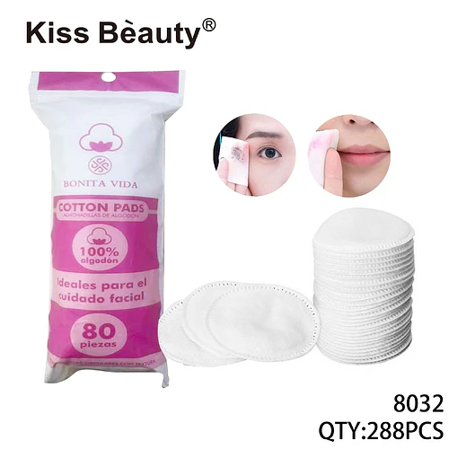 Discos de Algodón 100% Puro para Cuidado Facial Kiss Bèauty - Chuys Beautys | Chuy's Beautys