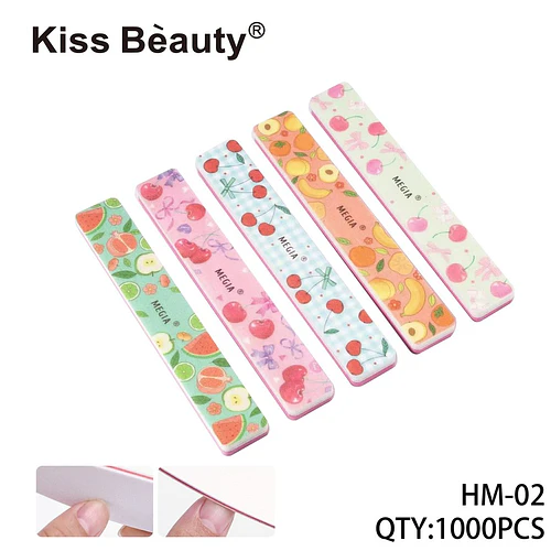 Set de Limas de Uñas Kiss Beauty con Diseños Variados de Frutas - Chuys Beautys | Chuy's Beautys
