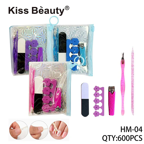 Set de Manicura y Pedicura Portátil Kiss Bèauty con Accesorios Esenciales - Chuys Beautys | Chuy's Beautys