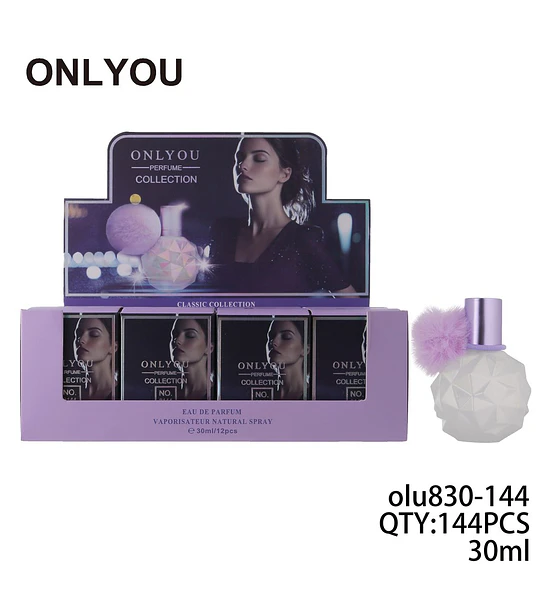 Perfume ONLYOU Classic Collection Eau de Parfum 30ml con Pom-Pom
