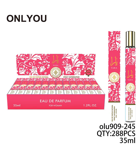 Eau de Parfum Yara ONLYOU para Mujer Spray Vaporizador 35ml